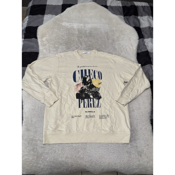 Acapella X Sergio Perez Men's Long Sleeve World Tour Sweatshirt Medium Formula 1 - Picture 1 of 7